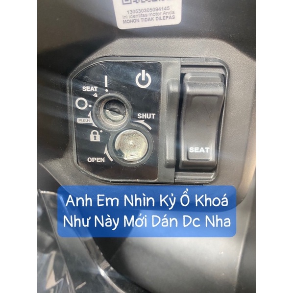 Dán ổ Khoá Titan Vario, Click , Winner X