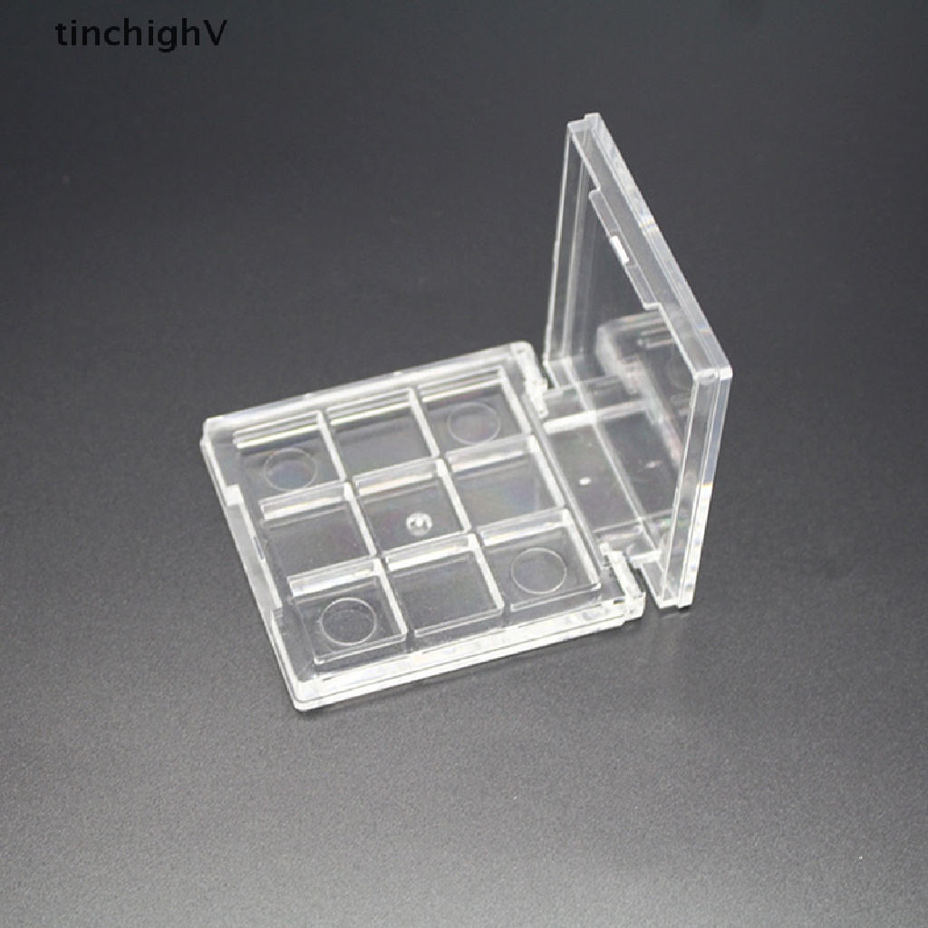 [Hàng mới về] Hộp đựng phấn mắt trang điểm rỗng 9 ô tự làm