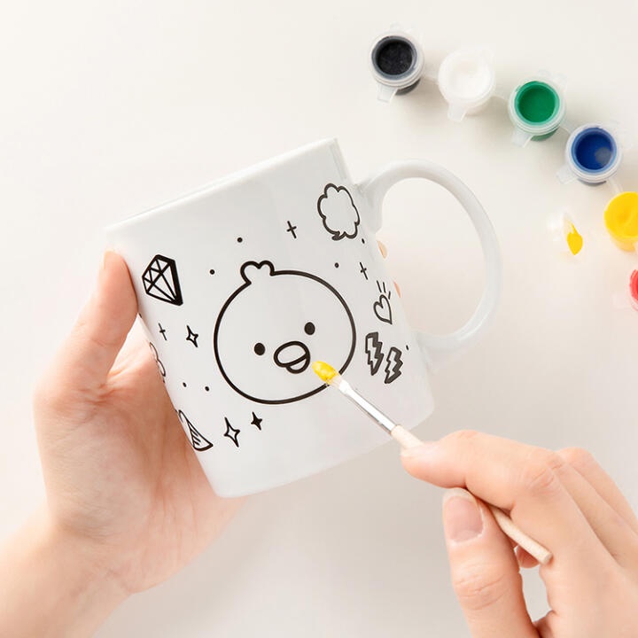 Cốc Uống Nước Hình Iren ARTBOX Hàn Quốc Dành Cho Trẻ Em Tô Màu DIY