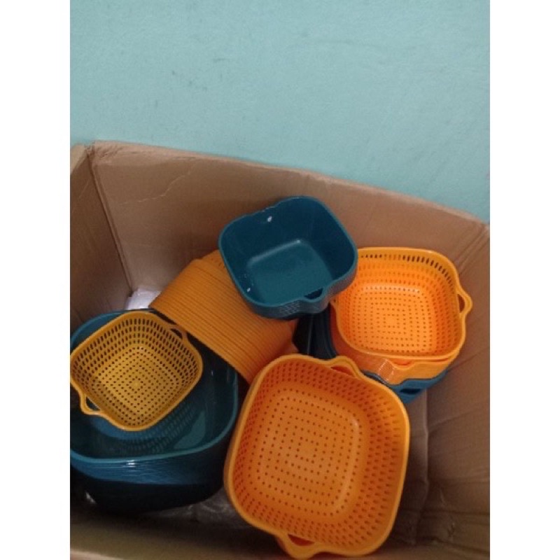 ❤️SALE[ DEAL SỐC]❤SÉT RỔ 6món HAI LỚP RỔ KÈM CHẬU. DÚP RÁO NƯỚC, TIỆN LỢI. CÓ THỂ TRỒNG LÊN GỌN GÀNG