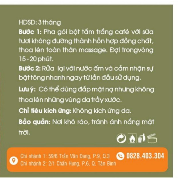 TẮM TRẮNG CÀ PHÊ HANDMADE NHÀ BỘT TRẮNG SÁNG BẬT TONE MỀM MỊN