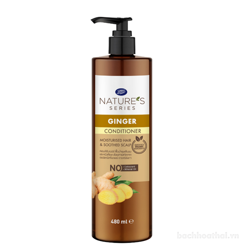 Dầu gội, dầu xả gừng Boots Nature's Series Ginger Shampoo and conditioner Thái Lan