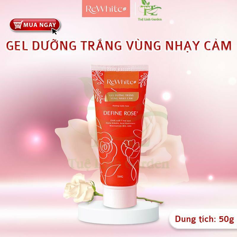 Kem dưỡng trắng làm hồng mờ thâm Rewhitez nhũ hoa bikini nách vùng kín 50g dạng gel shop Tuệ Linh Garden