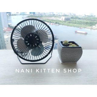 [ Hình thật] Quạt để bàn mini inox chạy USB