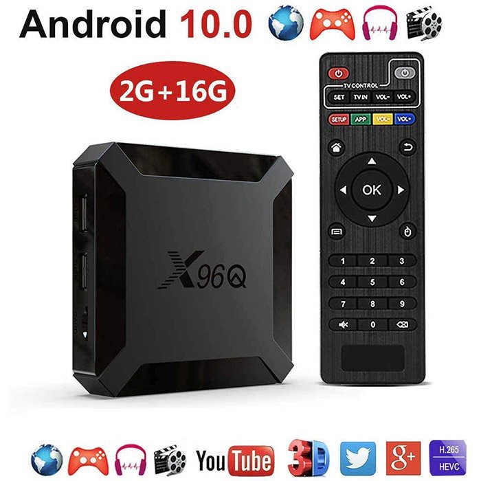 ANDROID Tv Box X96Q 4k Allwinner H313 Quad Core 2gb 16gb Youtbe Và Phụ Kiện GIẢI TRÍ TỐI ƯU KHÔNG LO NGHẼN MANG