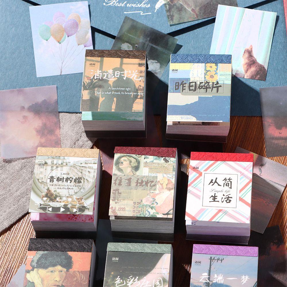 PINEVN Thẻ Giấy Mini Có Lỗ Dành Cho Trang Trí Sổ Tay