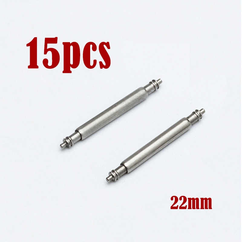 Set 15 Thanh Lò Xo Đồng Hồ Đeo Tay Đường Kính 2.0mm Dày 2mm Bằng Thép Không Gỉ