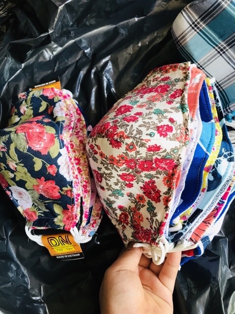 Khẩu trang vải trơn 3 lớp cao cấp | Nhiều màu | BigBuy360 - bigbuy360.vn