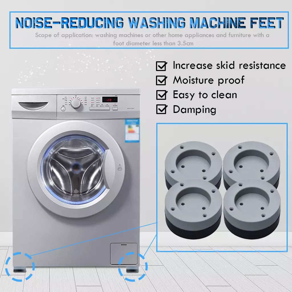 Bốn miếng cao su kê chân máy giặt chống dung hàng nhập khẩu