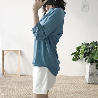 (Có sẵn) Áo sơ mi công sở voan thô form rộng