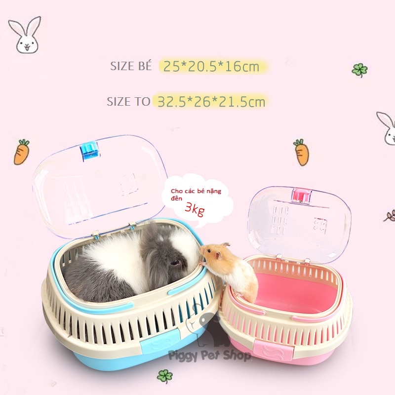 [Chỉ giao hoả tốc] Chuồng vận chuyển cho thú cưng (Thỏ, chuột lang, hamster)