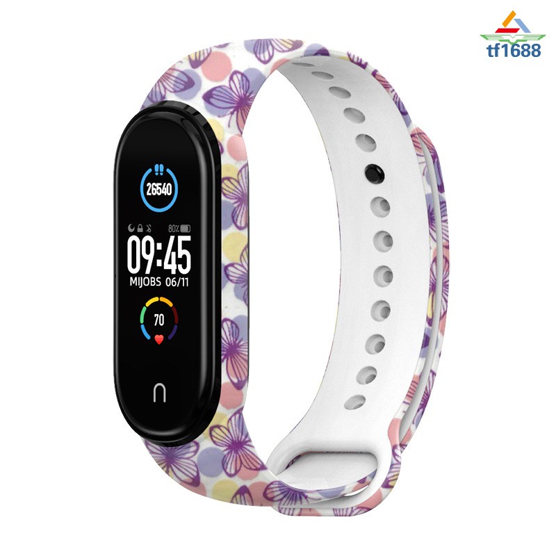 Dây Đeo Thay Thế Chất Liệu Silicon Nhiều Màu Sắc Cho Xiaomi Mi Band 3 / 4 / 5 Millet Smart Accessories T16