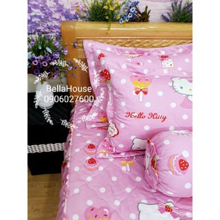 Bộ ga bọc Hello Kitty hồng