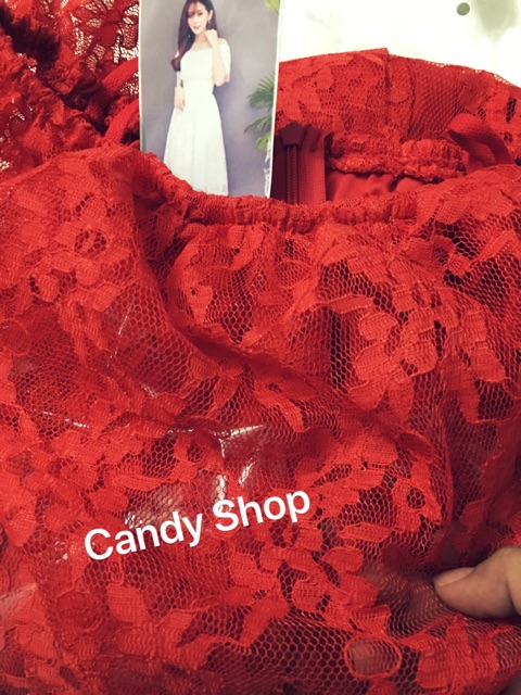 Đầm ren trễ vai công chúa siêu xinh + Ảnh thật | BigBuy360 - bigbuy360.vn