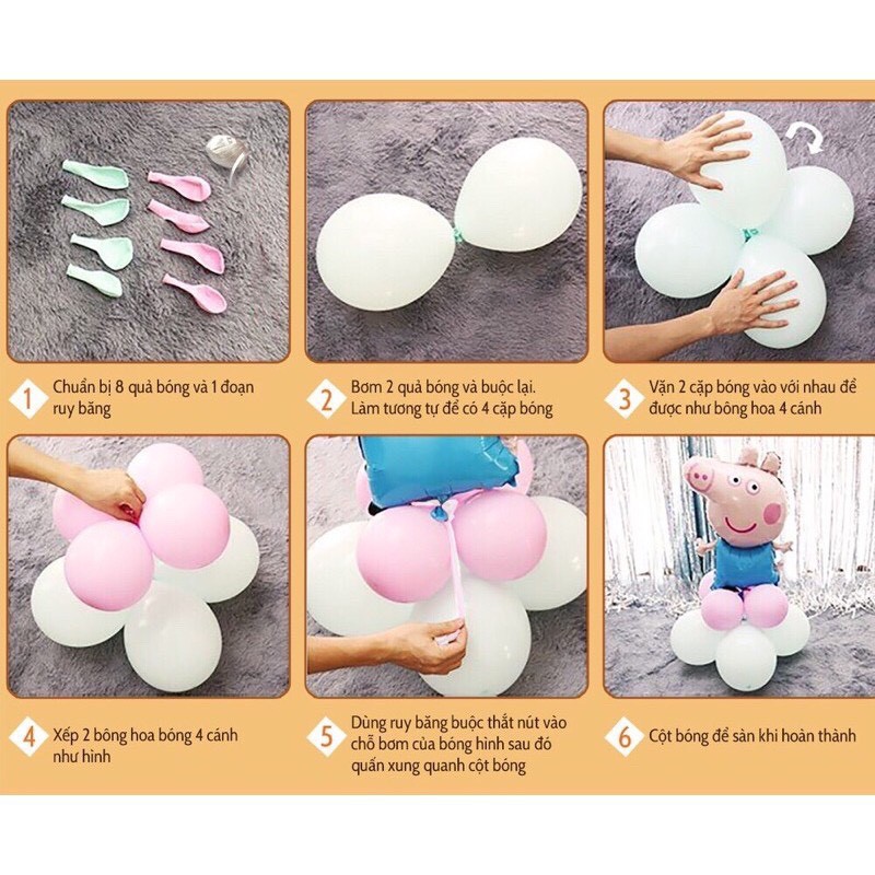 Set Sinh Nhật Ngựa Pony,Combo Trang Trí Sinh Nhật Ngựa Xanh, Hồng Tặng Kèm 5 Bóng Bay,Bơm,Băng Keo K12