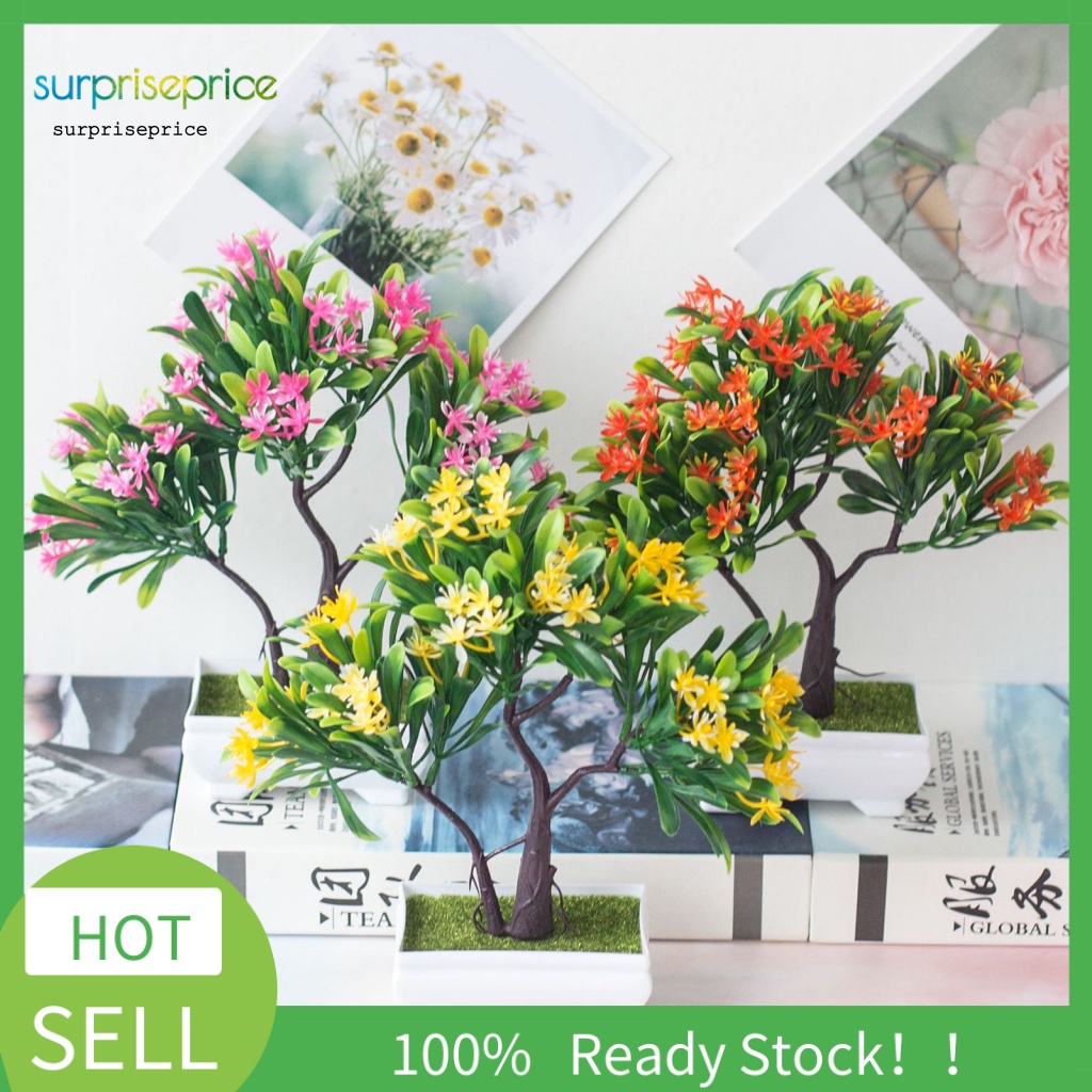 Chậu Hoa Giả Chống Tia UV Trang Trí Nhà Cửa