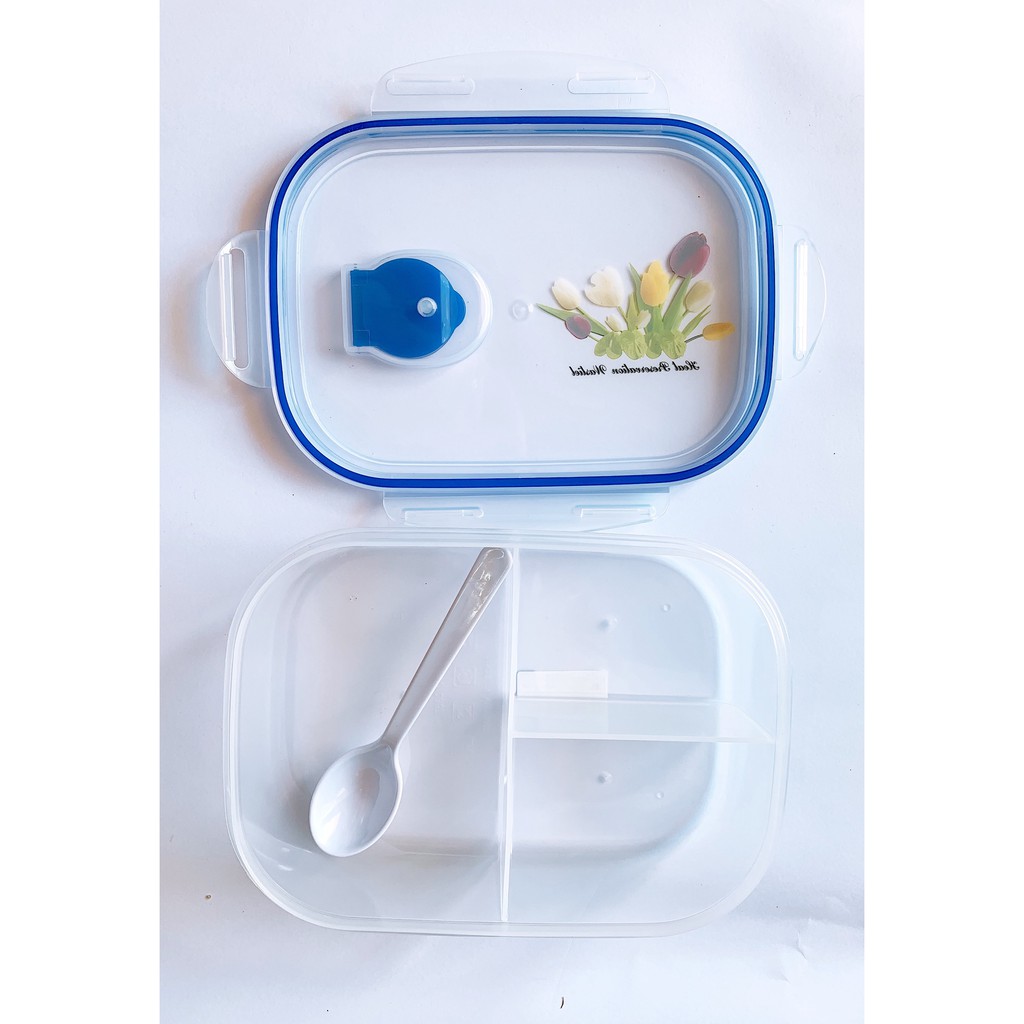 Hộp Đựng Cơm 3 Ngăn Four Lock SL2857 ( Tặng kèm Thìa )