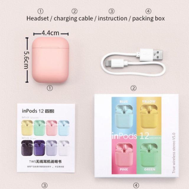Tai Nghe bluetooth i12 thế hệ mới - Tai nghe không dây- Dùng nhiều dòng điện thoại | BigBuy360 - bigbuy360.vn
