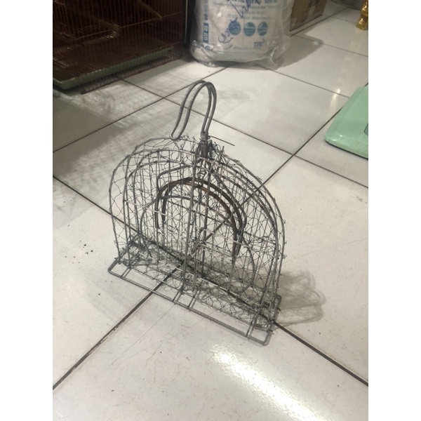 Bẫy giả chim chào mào bằng kẽm ( bẫy 2 mặt ) - bẫy chim giá rẻ