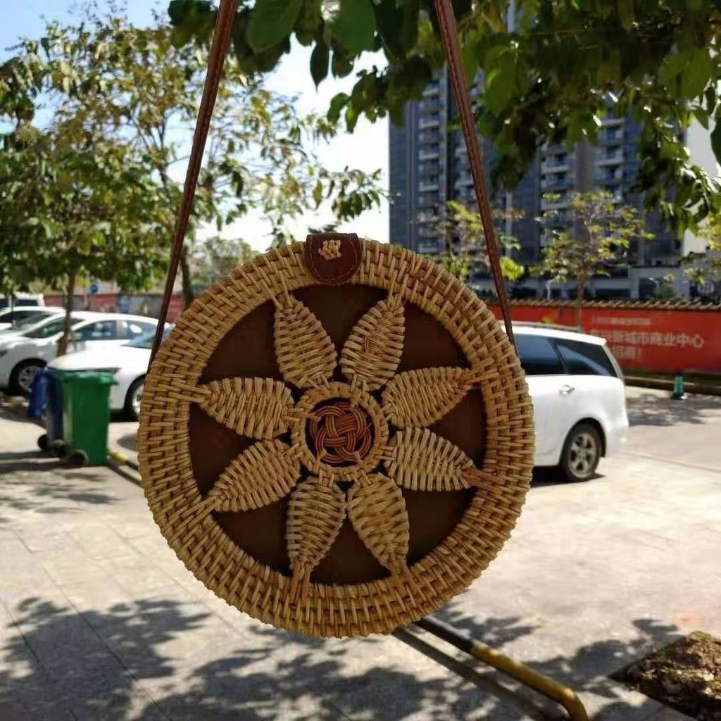 Túi xách mây tre thời trang du lịch biển nữ