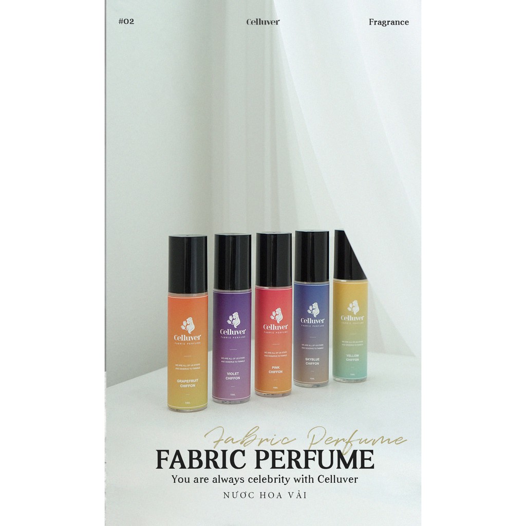 Nước hoa vải/Fabric Perfume - Celluver Pink Chiffon 70ml - Hương trái cây ngọt ngào | BigBuy360 - bigbuy360.vn