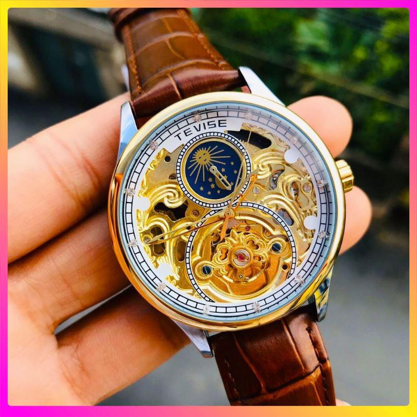 Đồng hồ cơ nam Tevise cơ lộ máy  thân máy là từ thép không gỉ bên bỉ với thời gian [ Đồng Hồ Cơ ] | BigBuy360 - bigbuy360.vn