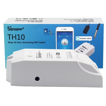 SONOFF TH10 - 10A, công tắc WIFI, điều khiển từ xa, có hỗ trợ cảm biến nhiệt, độ ẩm