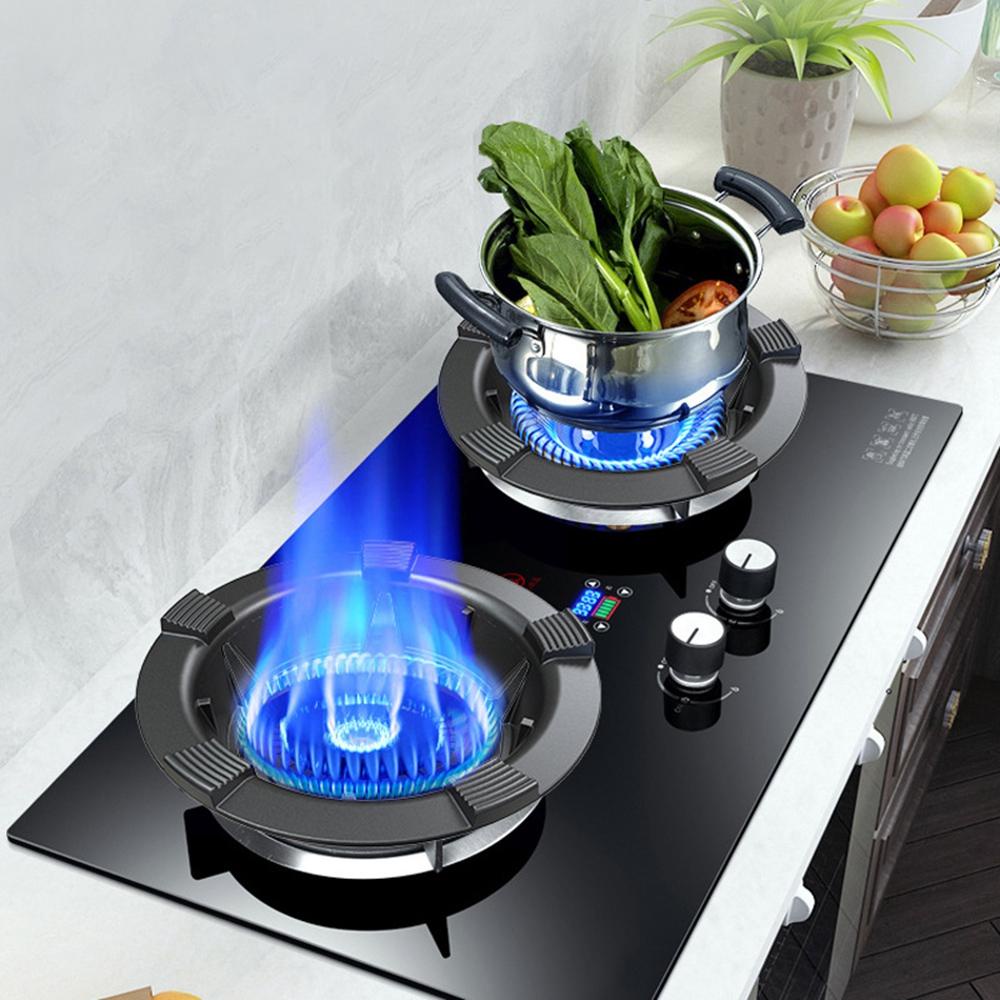 YIYU Giá Đỡ Đĩa Nấu Ăn Tiết Kiệm Năng Lượng Màu Đen