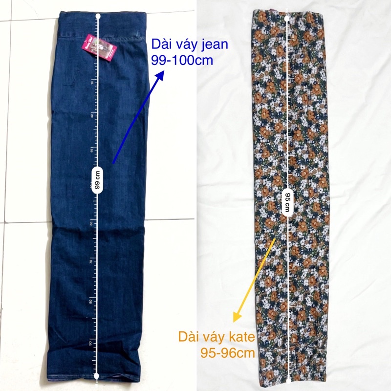 Váy Chống Nắng JEAN Xẻ Tà &amp; Liền Tà Kaki GIÁ XƯỞNG Dày Dặn Và Mềm Mịn nhiều màu thời thượng, chất lượng Talabishop