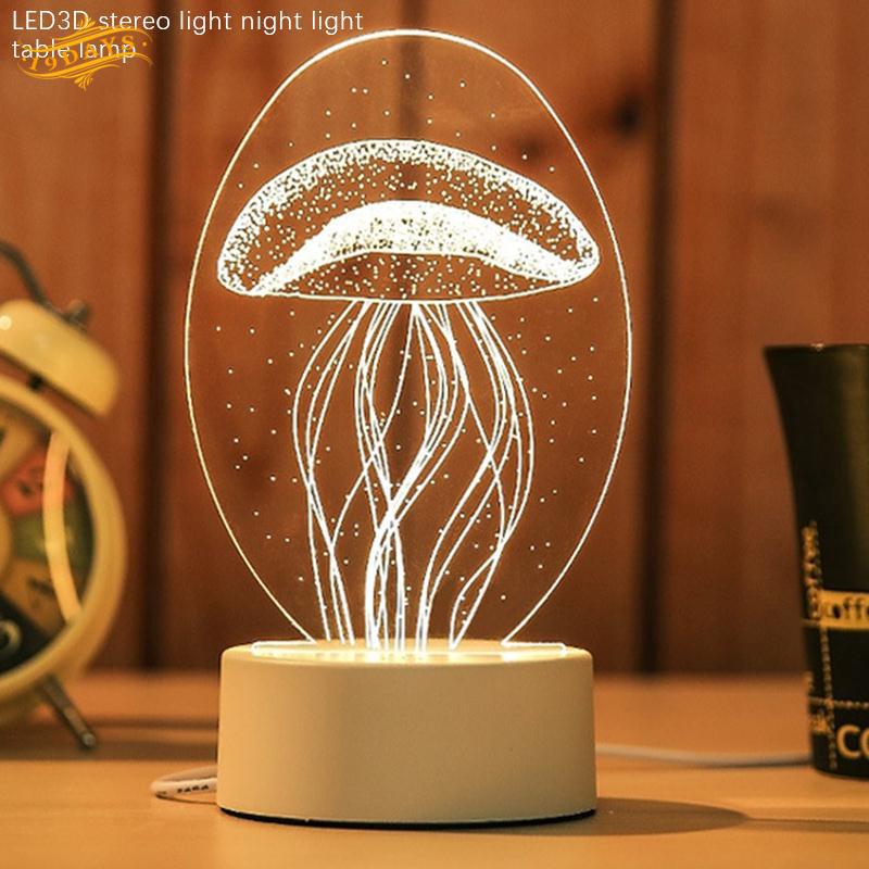 Đèn ngủ để bàn hình quả cầu 3D sáng tạo