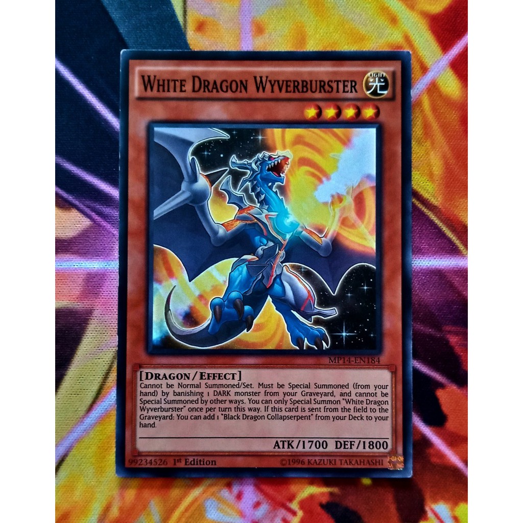 THẺ BÀI YUGIOH MINT 90 - TCG -White Dragon Wyverburster