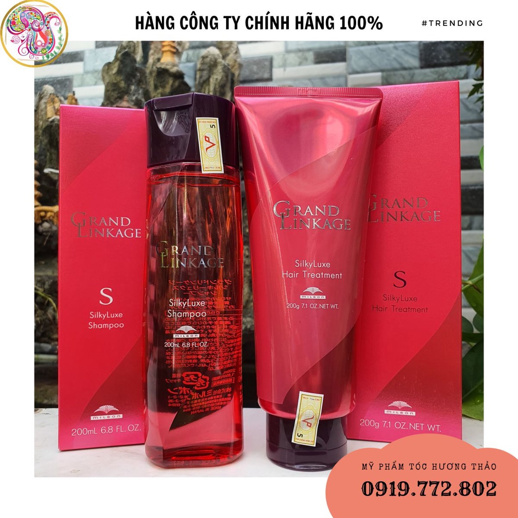 Dầu gội xả chăm sóc tóc màu hàng ngày MILBON GRAND LINKAGE WILLOWLUXE HAIR (S) DÀNH CHO TÓC SỢI MẢNH 200ML*2