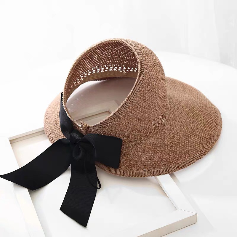 Nón Hở Đầu Vành Rộng Phối Nơ Siêu Xinh P1678