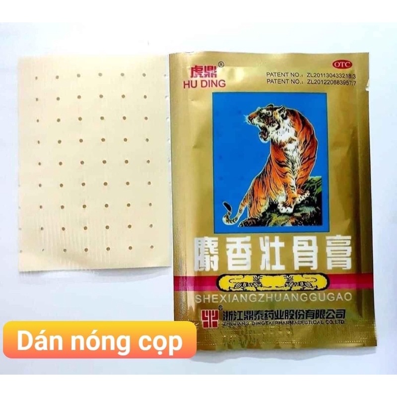 Miếng dán Hỗ trợ Giảm Bong gân , nhức , bầm tím Con hổ