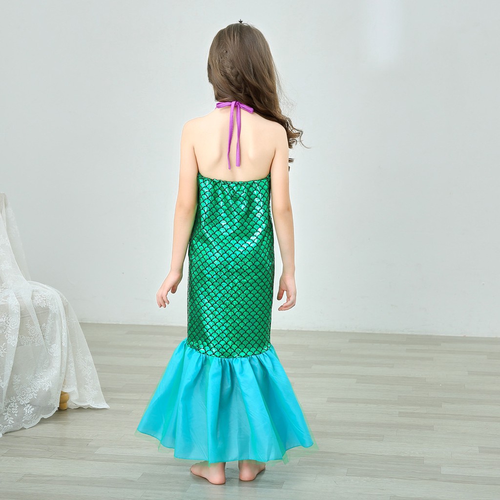 Đầm cosplay công chúa người cá cho bé gái