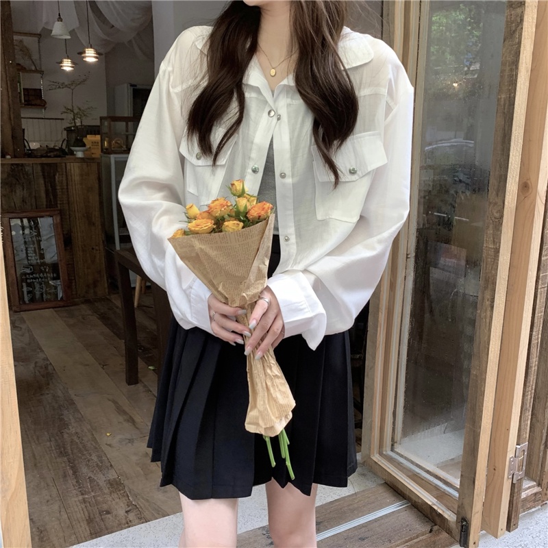 Áo Khoác Sơ Mi Chống Nắng Dáng Rộng Thời Trang Hàn Quốc 53647