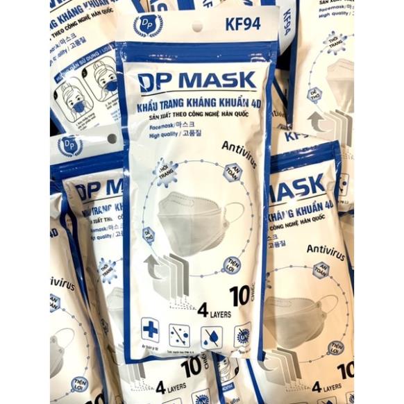 Khẩu trang y tế 4 lớp 4D Mask KF94 Đại Phát hàng chính hãng 1 túi 10 chiếc