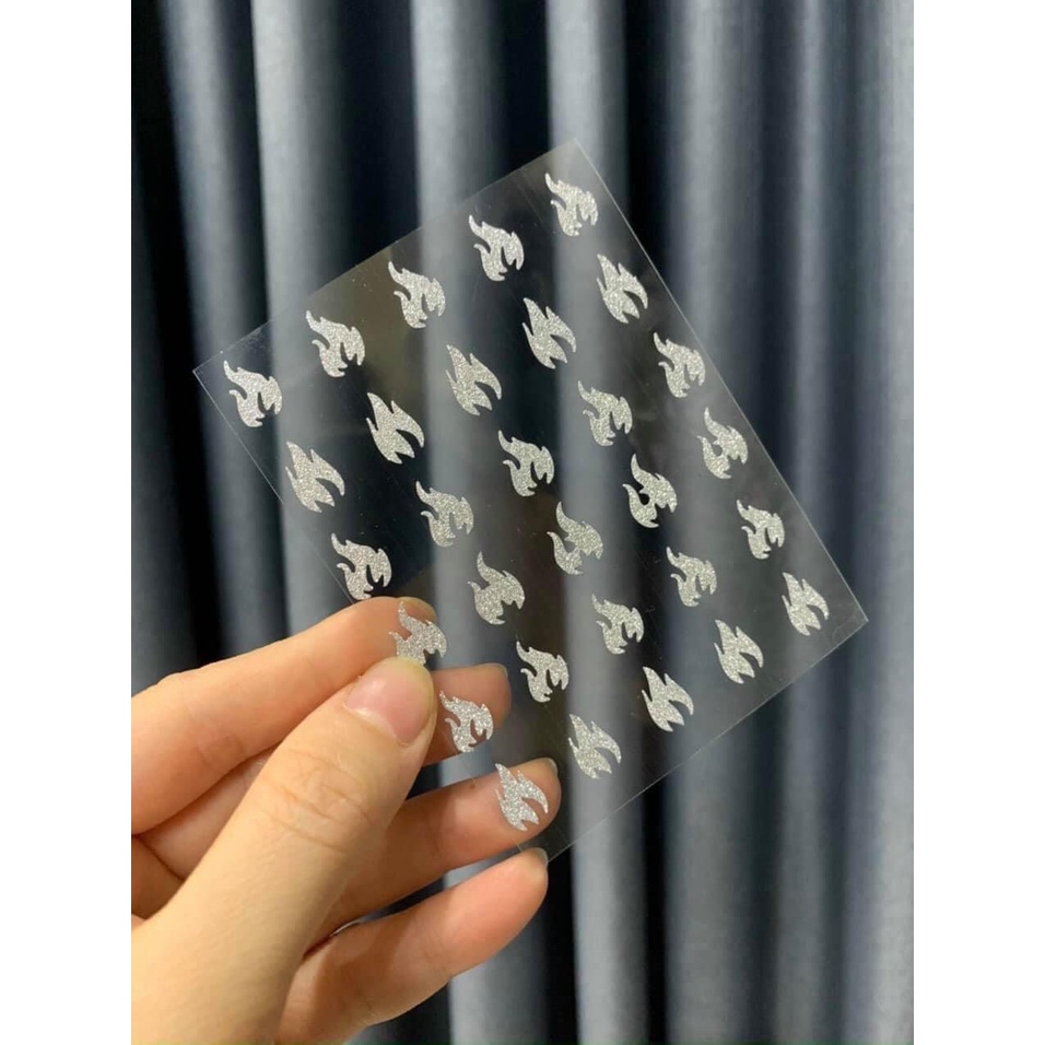 miếng dán móng tay nail, Hình dán sticker Flash