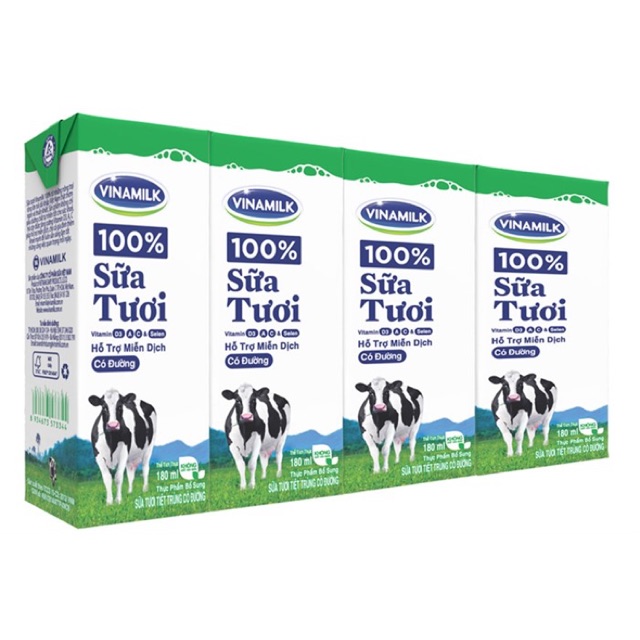 Thùng sữa 100% vinamilk date 2019