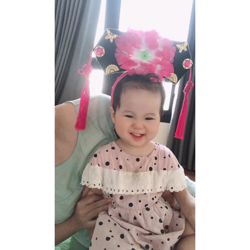 Bờm tóc cho bé, phụ kiện cho bé, bờm tóc công chúa, cách cách phong cách Trung Hoa Tiểu Yến Tử