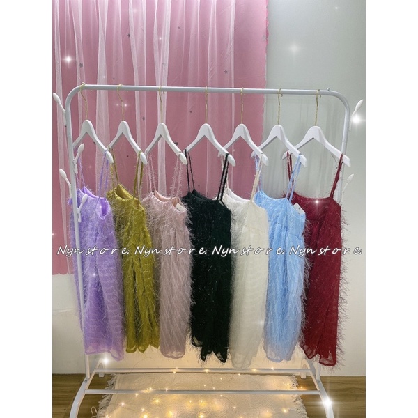 Đầm Lông Vũ Đủ Màu