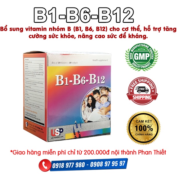 Vitamin B1-B6-B12, hỗ trợ tăng cường sức khỏe,nâng cao sức đề kháng,đặc biệt tốt cho người ăn chay, sau phẫu thuật