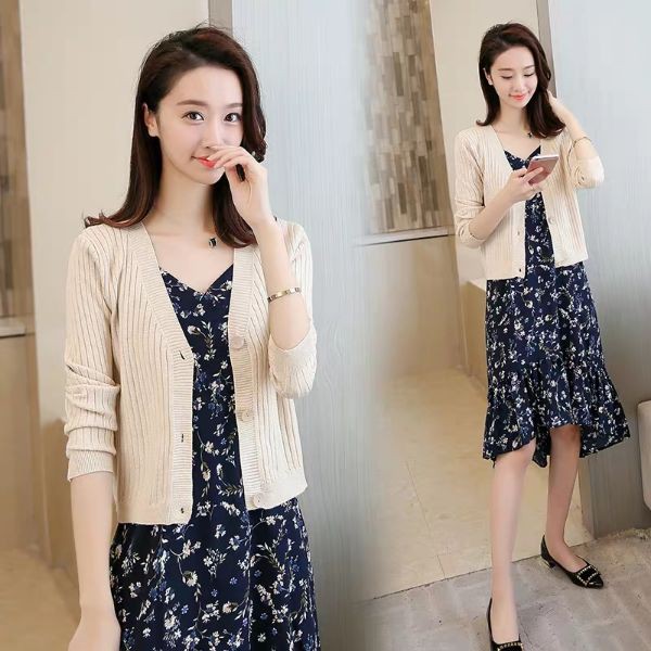 Áo khoác len 💖 FreeShip đơn 50k 💖 Áo len cardigan thu đông ngắn basic 2020 | BigBuy360 - bigbuy360.vn