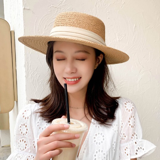 Mũ Cói Rộng Vành Gaucho Chất Cói Tự Nhiên, Nón Cói Form Đẹp Màu Nâu Sang Chảnh Đóng Hộp To Giữ Form [Hàng VNSX]