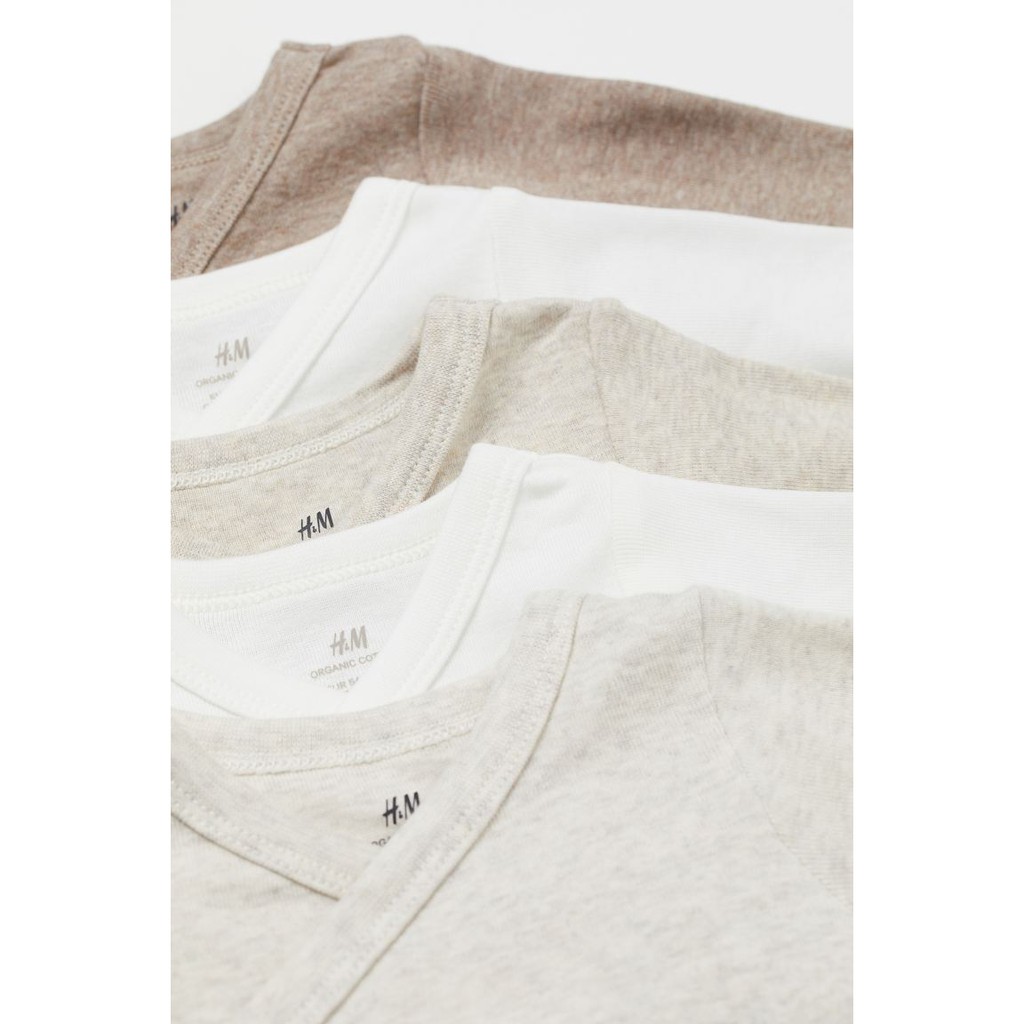 Tách lẻ 1 bodysuit HM H&amp;M tông màu beige sz 2-4 tháng_hàng chính hãng