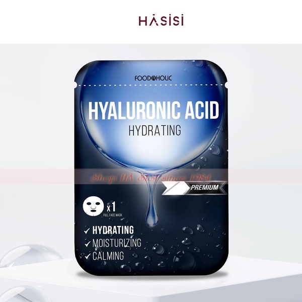 Mặt Nạ Cấp Ẩm Đa Tầng FOODAHOLIC - Hyaluronic Acid Hydrating 23ml (Xanh)