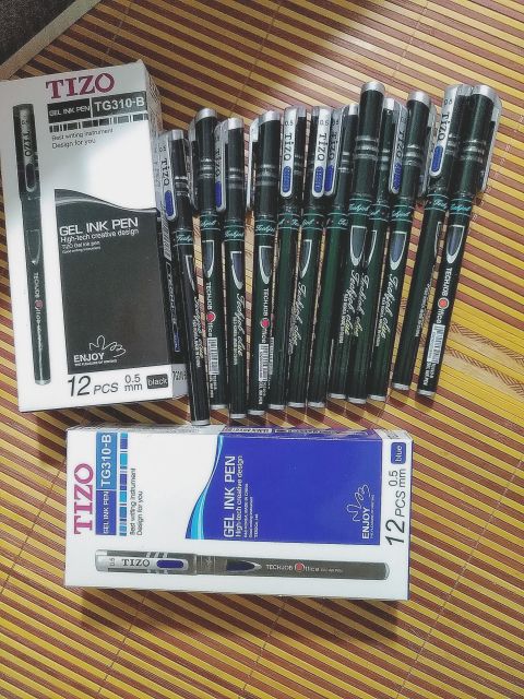 12 cây bút nước tizo loại 1 , viết gel tizo loại 1