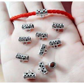 Charm bạc cổ lùa - xỏ ngang : 50g / gói = 23k [ sỉ charm giá rẻ ]