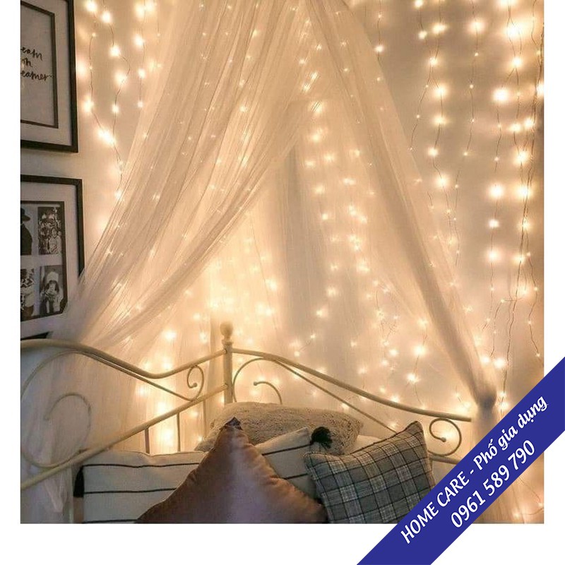 DÂY ĐÈN LED ĐOM ĐÓM DÙNG PIN TRANG TRÍ NHÀ ĐÓN TẾT