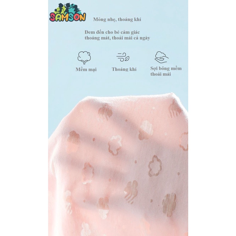 Bộ mặc nhà dài tay cho bé trai, bé gái , cotton mỏng cho bé nằm điều hòa